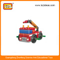 LOZ educational fire engine building block toys